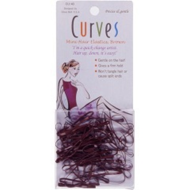 ヘアゴム ブラウン 50P