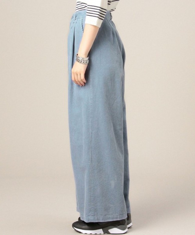 コーデュロイタックワイドパンツ