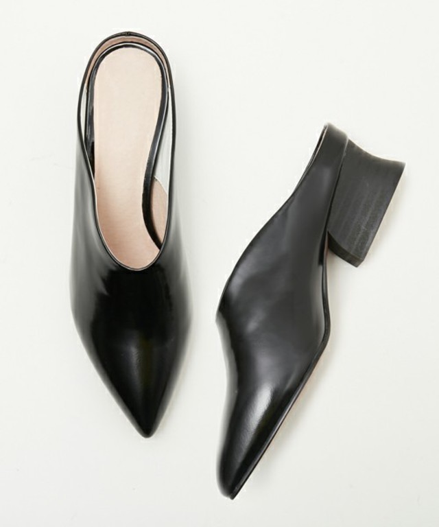 AMERICAN RAG CIE　レザースリッポンパンプス