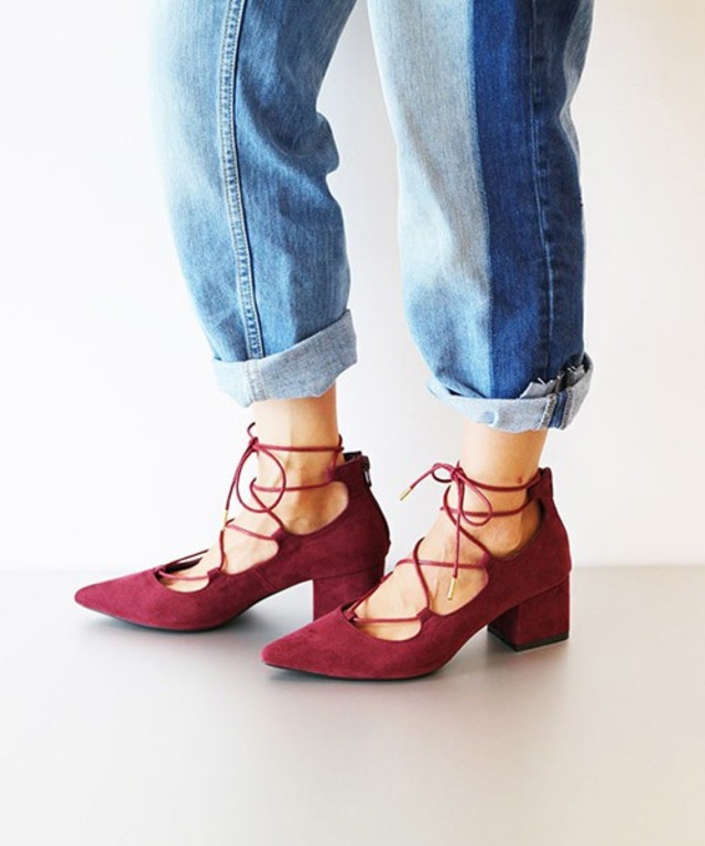 FREE'S MART レースアップパンプス