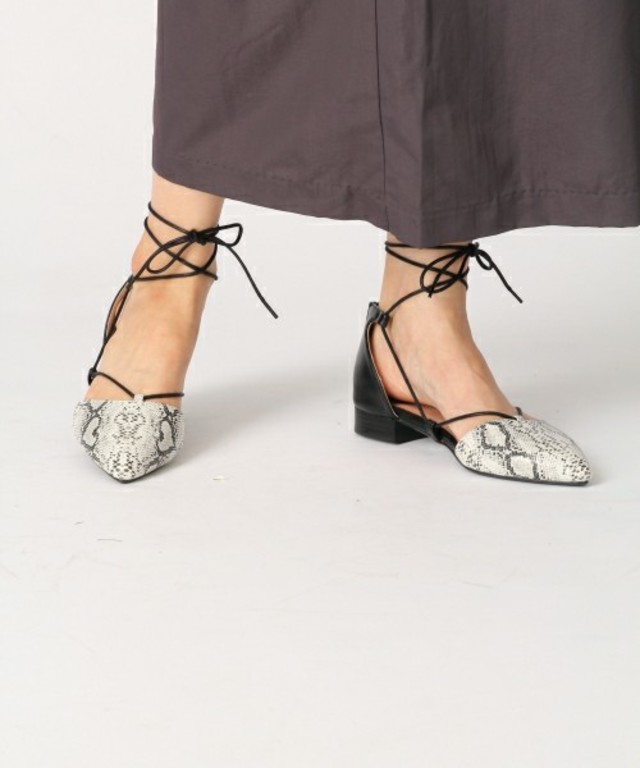 BLISS POINT ギリーフラットシューズ