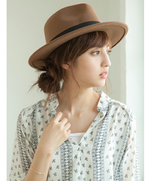 Color 中折れウールハット