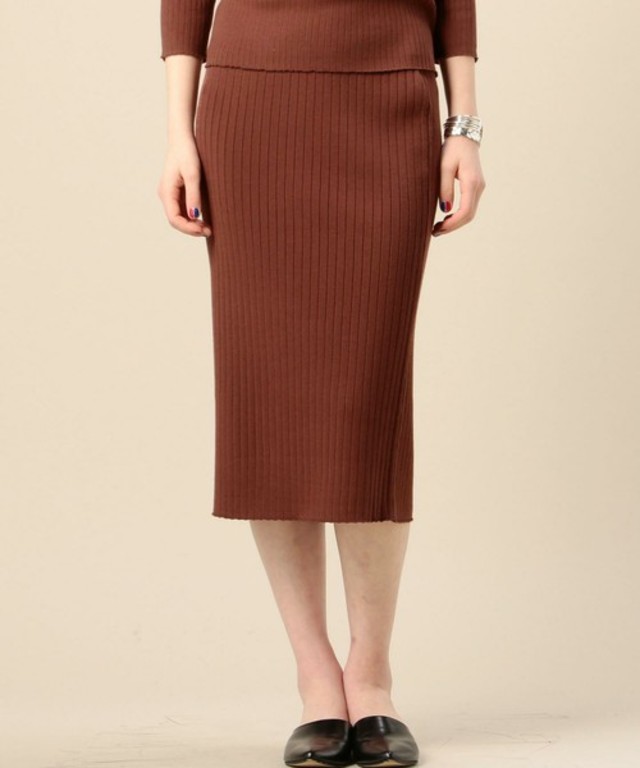 BEAUTY&YOUTH UNITED ARROWS BY ワイドリブタイトスカート