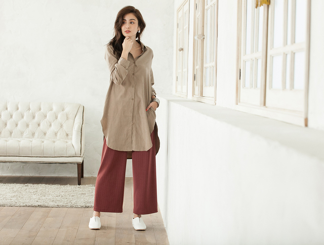 ニットワイドパンツ