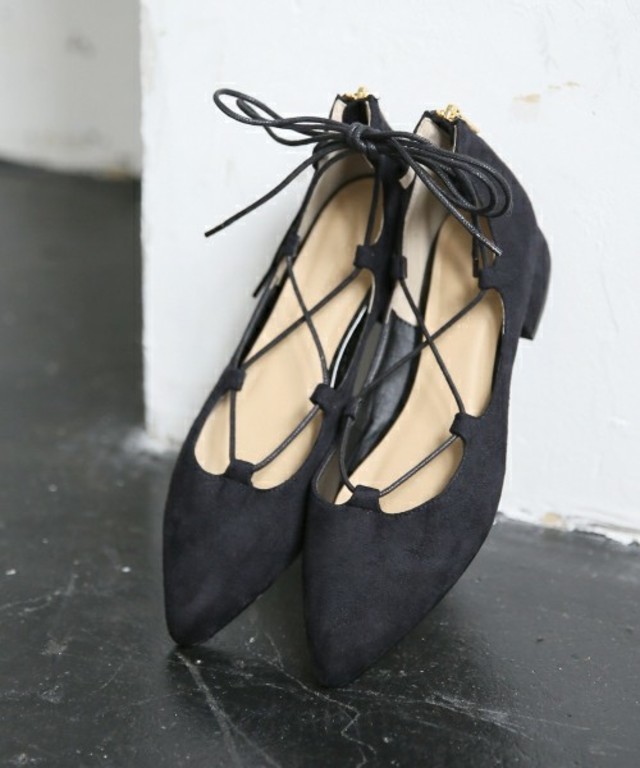 レースアップフラット2