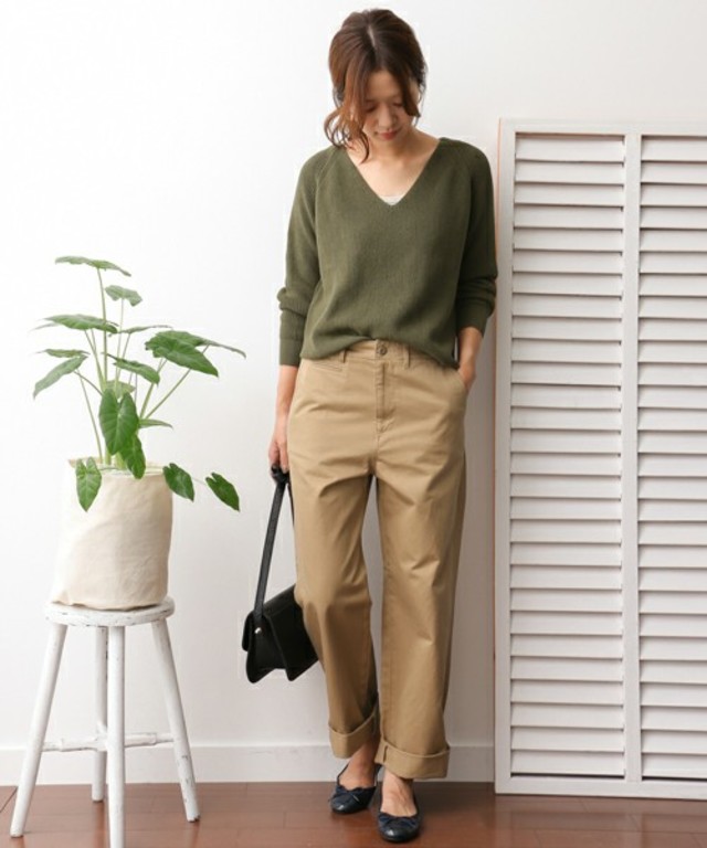 URBAN RESEARCH DOORS WOMENS DOORS ワイドチノパンツ