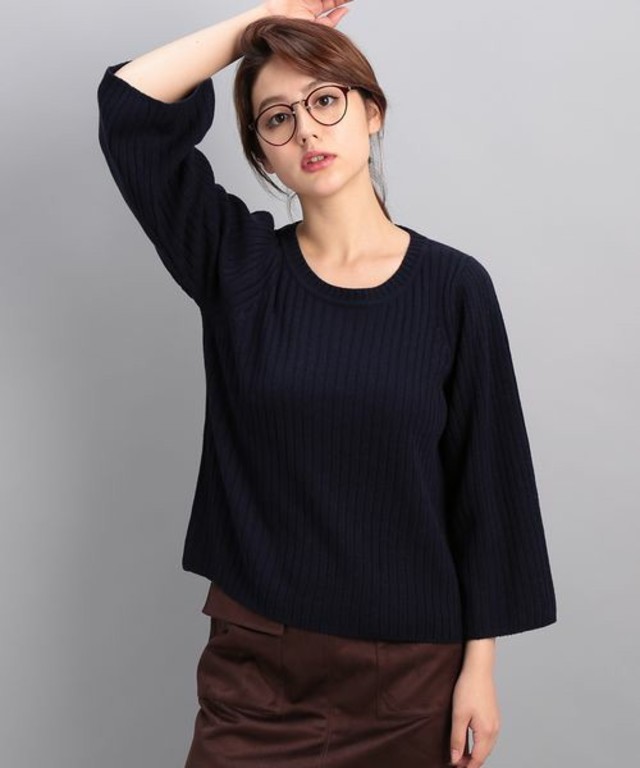 ROPE' PICNIC フレアスリーブリブニット