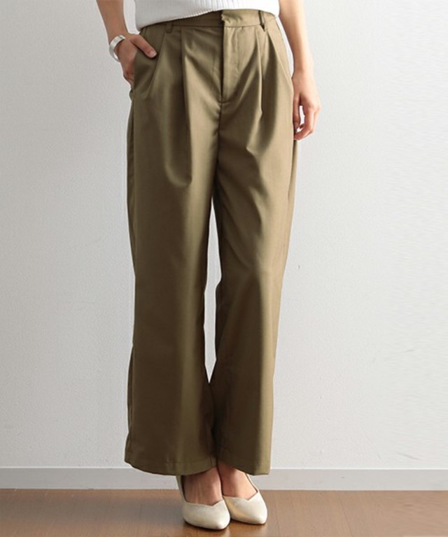 SEVENDAYS=SUNDAY TRツイル ツータックワイドパンツ