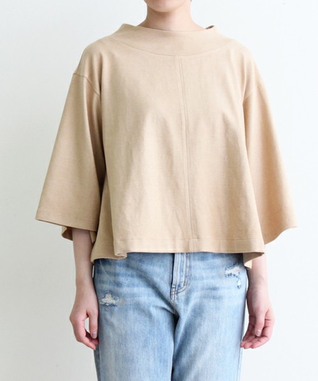 iki ラスタースエード ゆるフレアプルオーバー