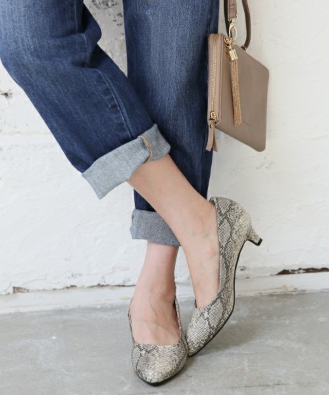 ローヒールパンプス 725369