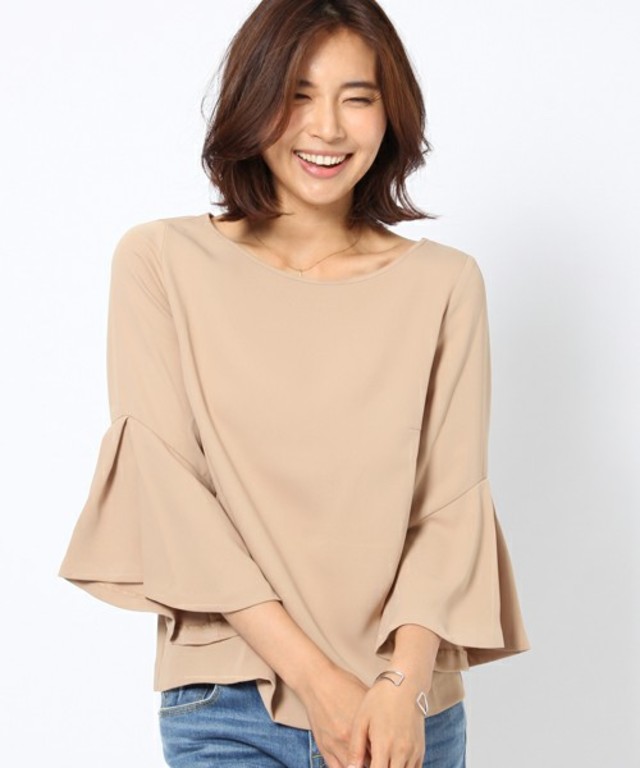 BARNYARDSTORM 袖フリルブラウス