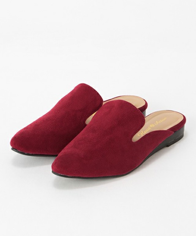 スエードスリッパサンダル