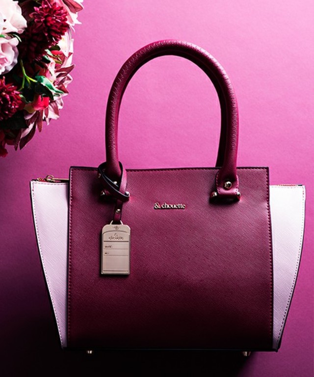 & chouette バイカラー２ｗａｙバッグ