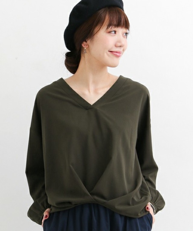 URBAN RESEARCH Sonny Label　フロントタックVネックブラウス