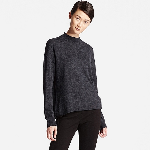WOMEN エクストラファインメリノハイネックセーター（長袖）
