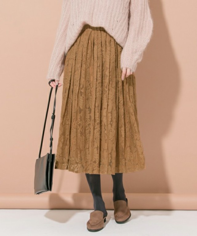 URBAN RESEARCH ヴィンテージレースプリーツスカート