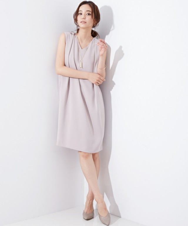 コクーンドレープレディドレス