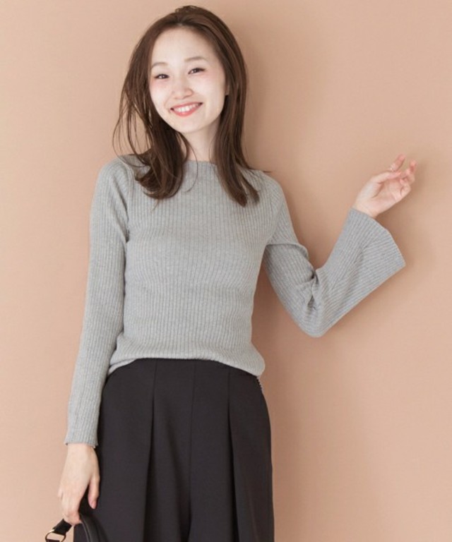 URBAN RESEARCH　ワイドリブ袖フレアカットソー