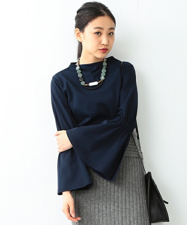 RBS　フレア スリット スリーブ トップス