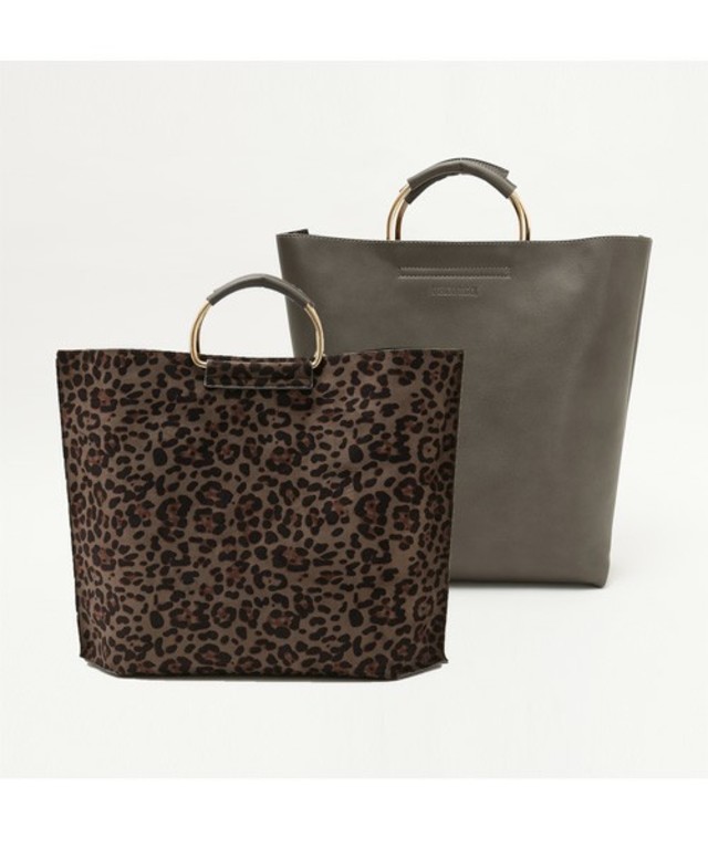 AMERICAN RAG CIE　レオパード リバーシブルトート