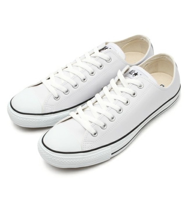 CONVERSE コンバース LEATHER ALL STAR OX レザーオールスターオックス 32143480 WHITE