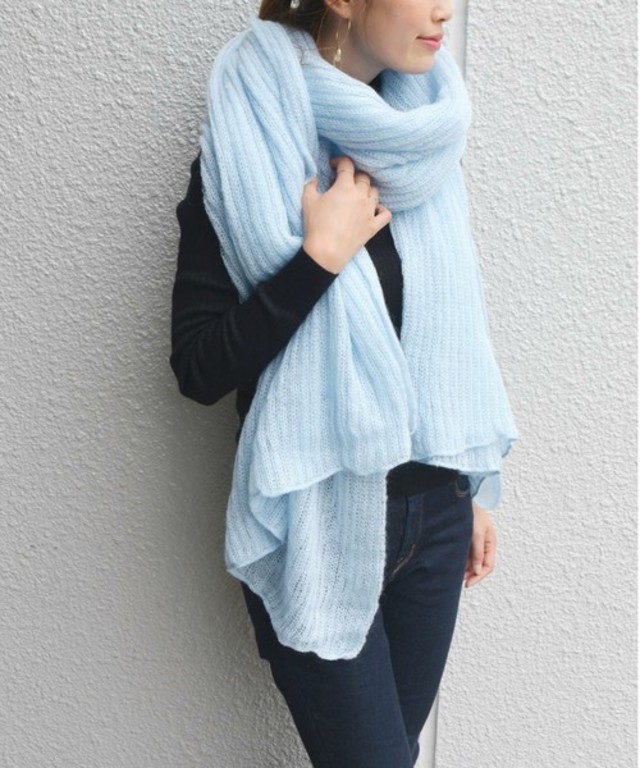 モヘアミックスストール