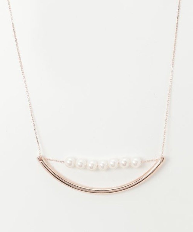 パール・パイプモチーフ2連ネックレス