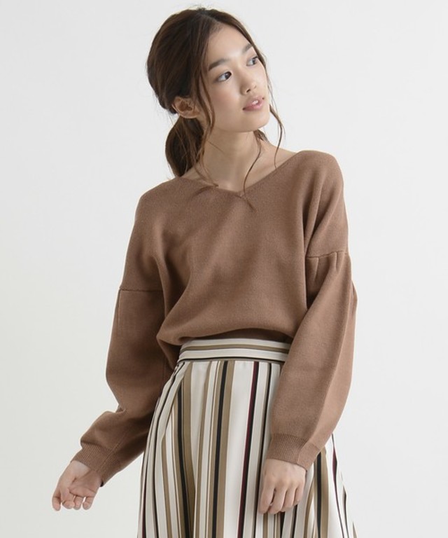 amelier MAJESTIC LEGON　袖ボリュームプルオーバー