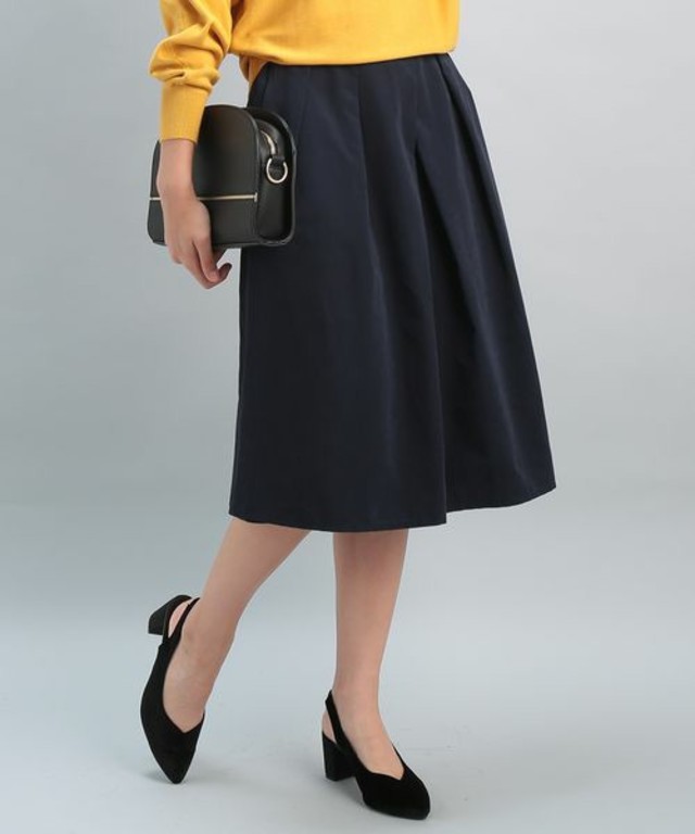 ViS  前タックギャザースカート
