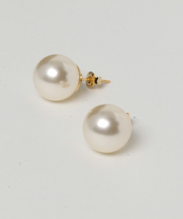 一粒カラーパールピアス