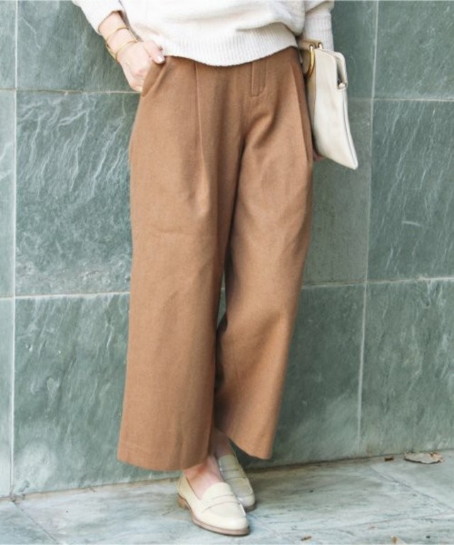 JOURNAL STANDARD relume フラノウール クロップドワイドパンツ