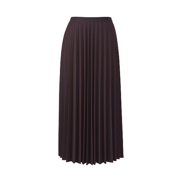 ハイウエストプリーツミディスカート