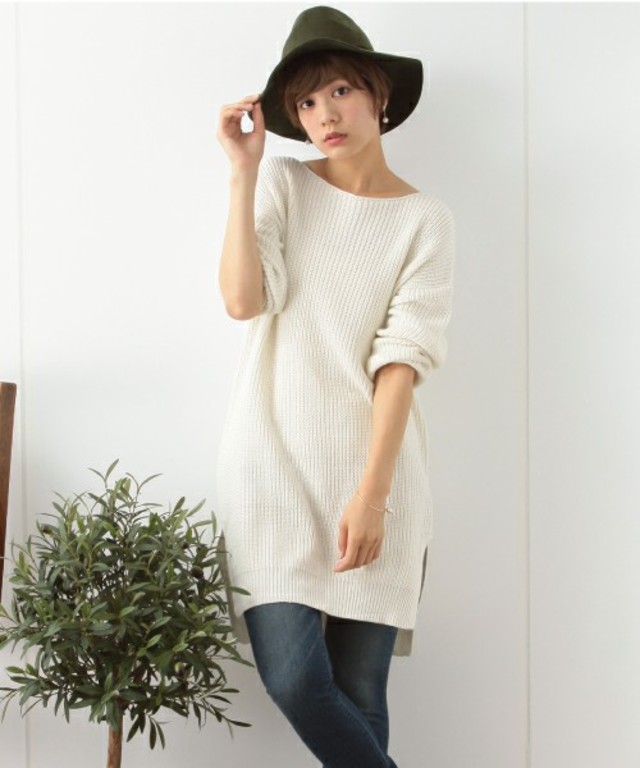 earth music&ecology　ラメ入りアゼニットチュニック