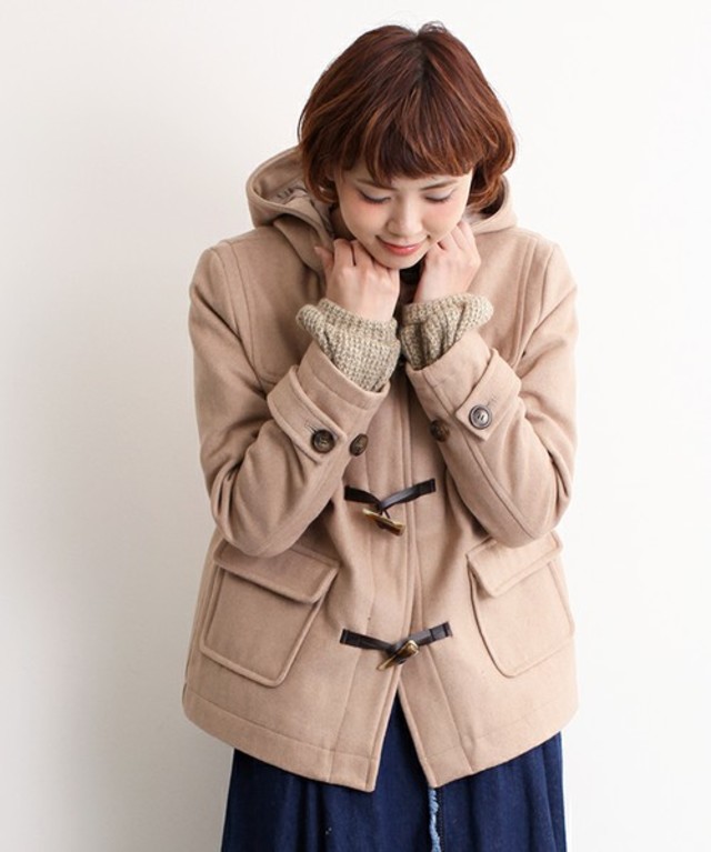 merlot ショートダッフルコート