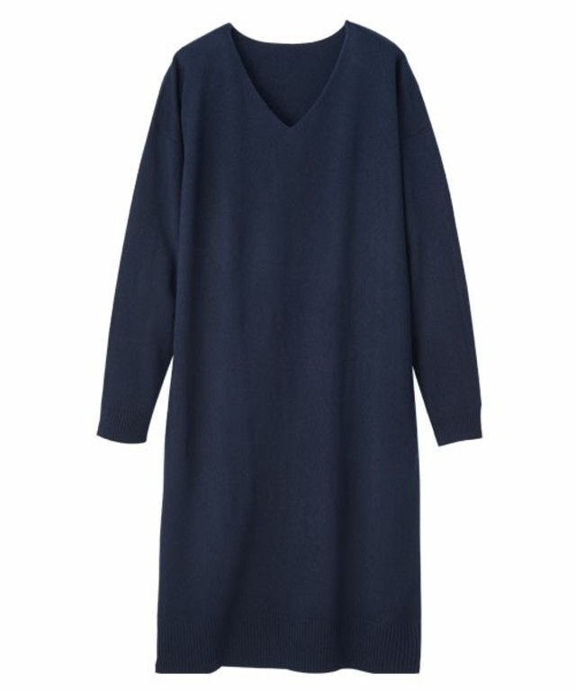 Ranan カシミヤタッチニットワンピース