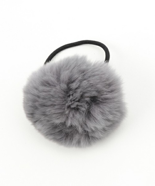 ポンポンファーヘアゴム