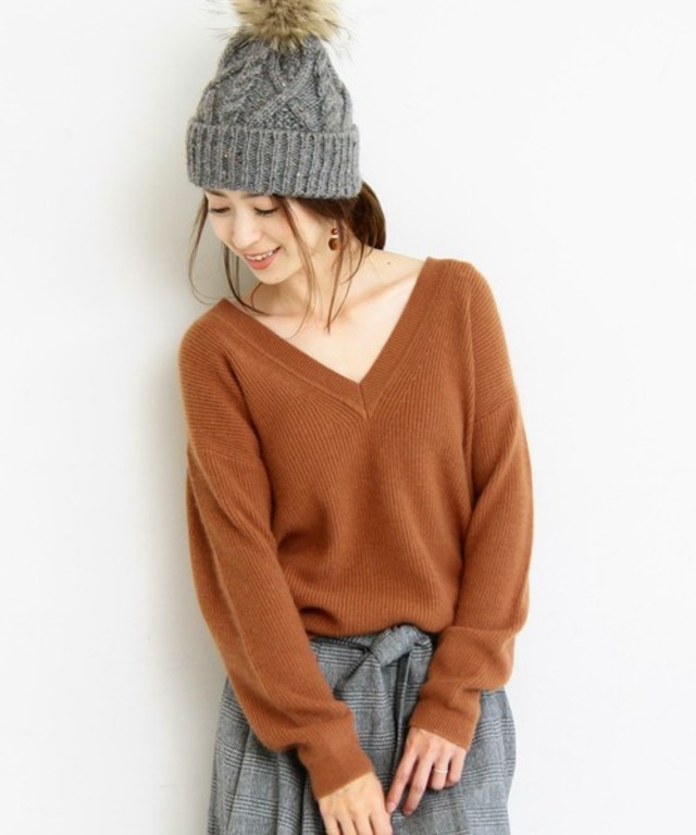 BEAUTY&YOUTH UNITED ARROWS　アンゴラアゼVネックニット