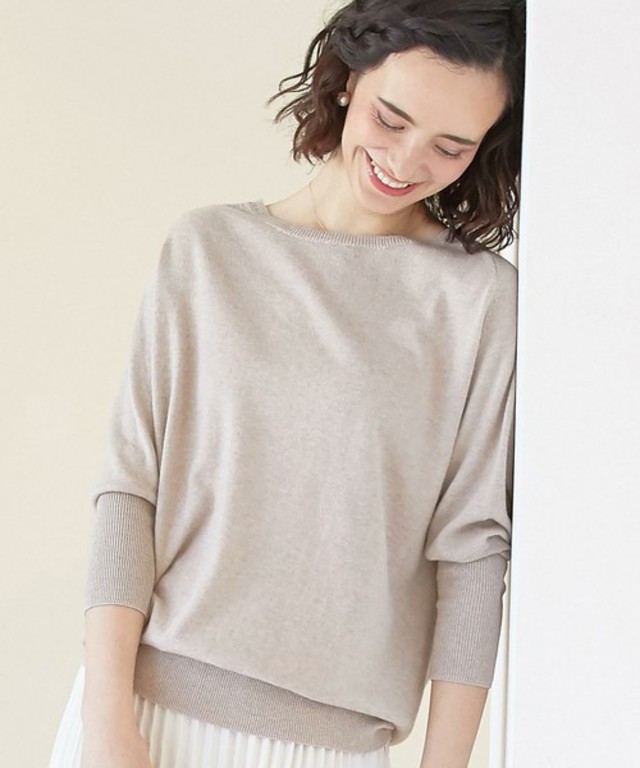 green label relaxing　CF C/CA ドルマン PO ニット