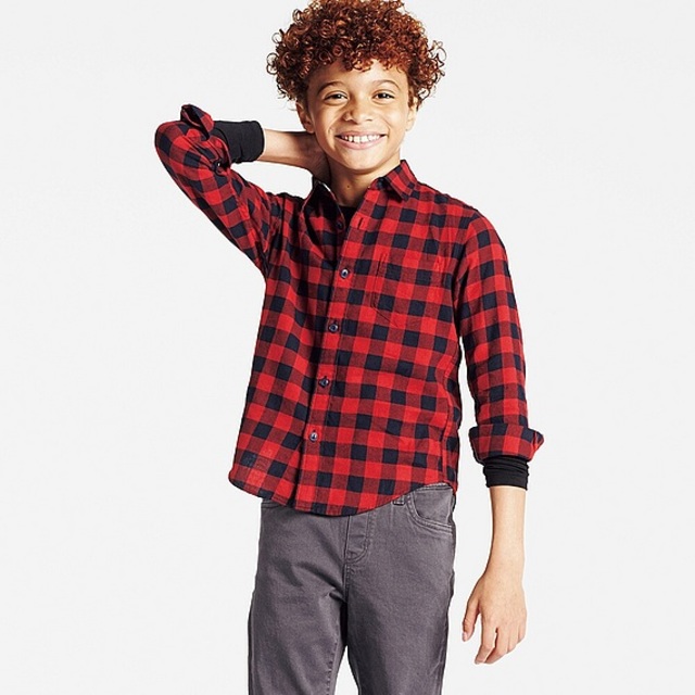 BOYS フランネルチェックシャツ
