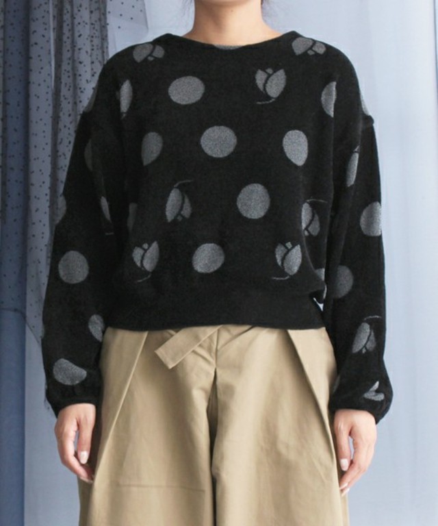 ALICE ハナドット　ゆる袖プルオーバー