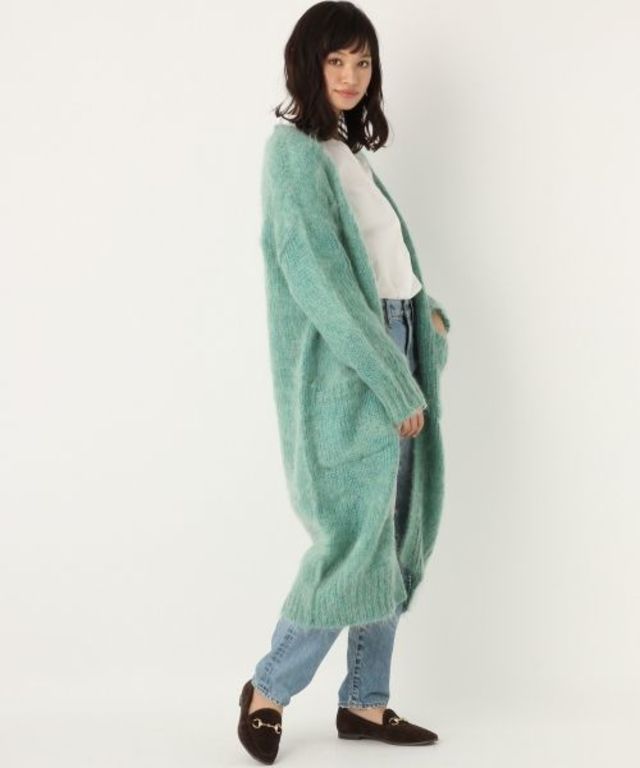 3Gモヘヤコンロングカーディガン
