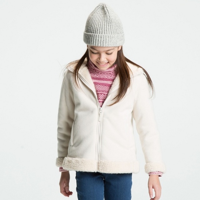 GIRLS ブロックテックフリースコート＋