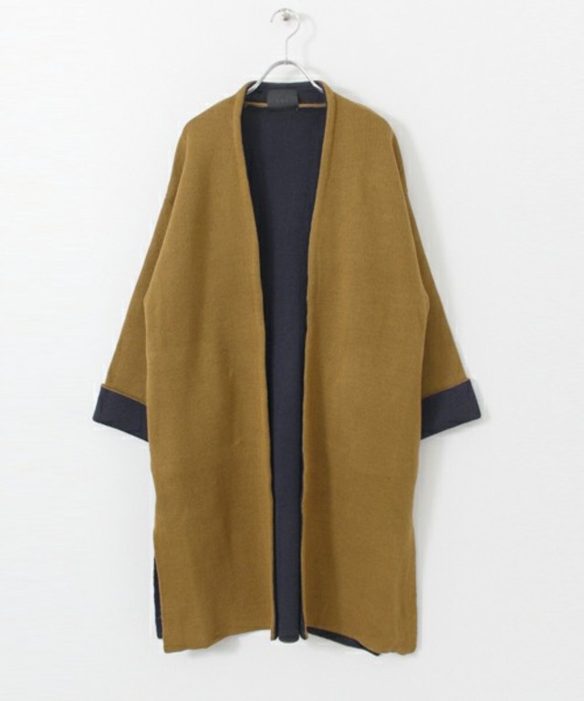 Wフェイスコーディガン