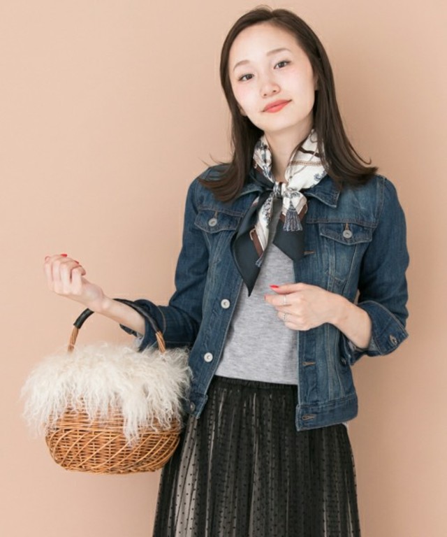 URBAN RESEARCH UR レーヨン混デニムブルゾン