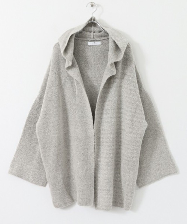 Sonny Label Wフェイスフード付ニットカーディガン