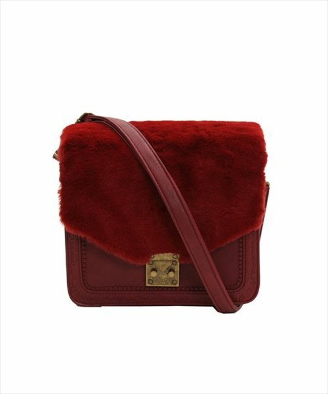 axes femme　2wayファーバッグ