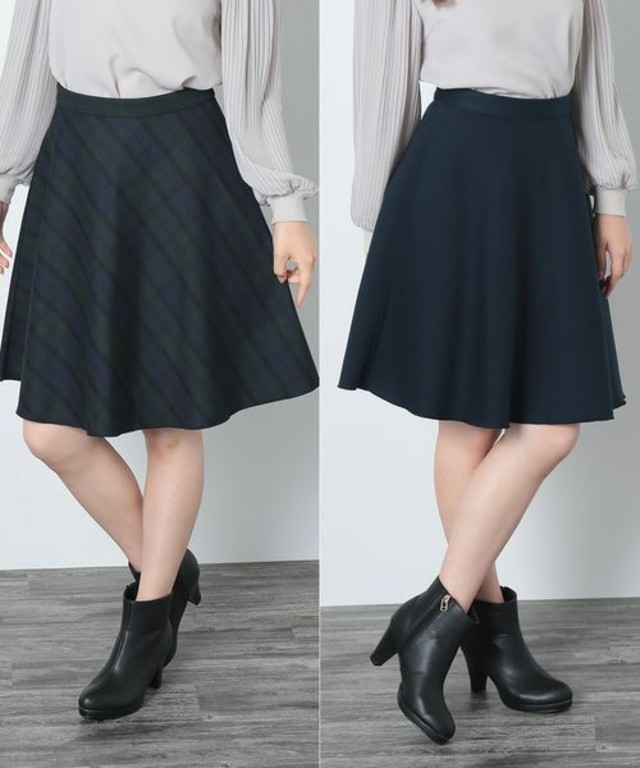 ROPE' PICNIC チェック天竺リバーシブルスカート