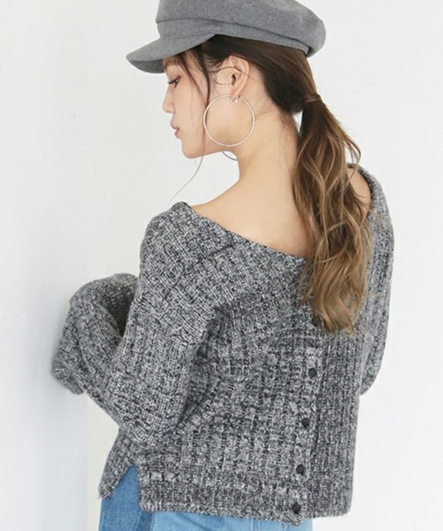 one after another NICE CLAUP ベルスリーブカーディガン