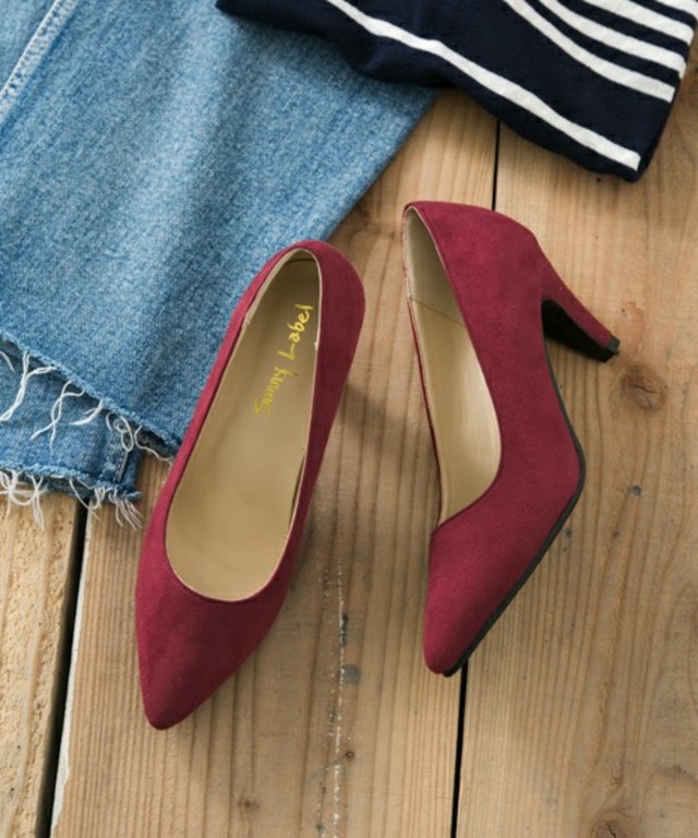 URBAN RESEARCH Sonny Label フェイクスエードポインテッドパンプス