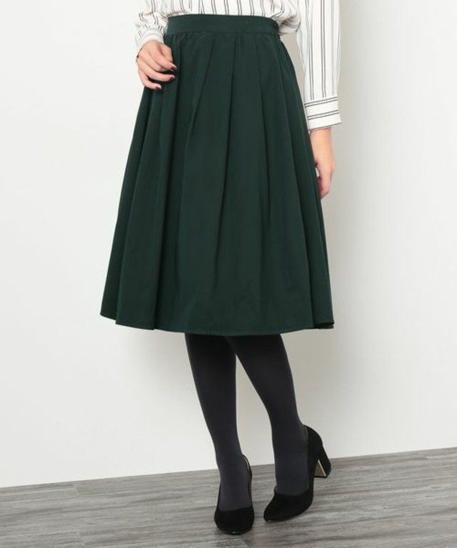 ROPE' PICNIC　ピーチタフタギャザーフレアースカート